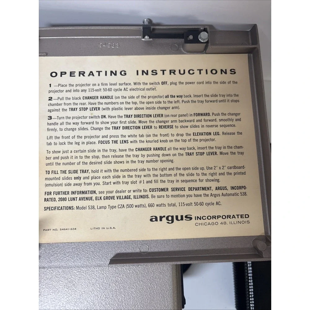Argus 60 capacity